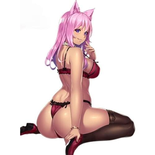 Car Sticker Houtengeki Original Character Render Sexy Girl Vinyl Auto Moto Tuning Decal Car Styling JDM JEEP RV A4 Deco Meterial