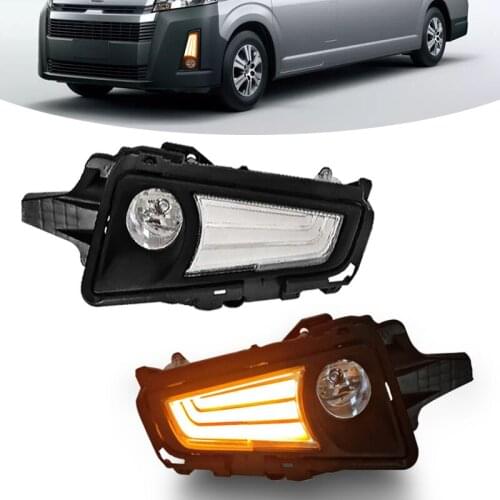 For Toyota Hiace Commuter GL H300 2019 2020 Car LED Fog Lamp Auto Driving Daytime Running Lamp Daylight With Wires & Switch
