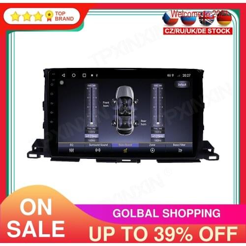 64GB PX6 Android 10 For Toyota Highlander 2013-18 Car Multimedia Player GPS Navigation Headunit Radio Audio Stereo Tape Recorder