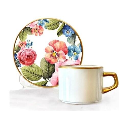 Asaf Tea Cup Set 12 Pieces Flowers