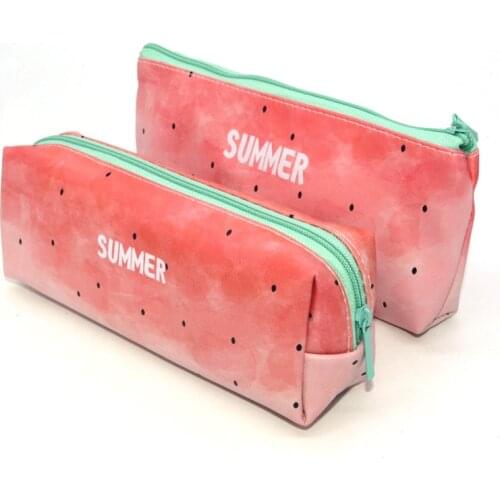 Watermelon pencil case PU leather kalem kutusu summer school supplies estuche escolar estojo escola trousse scolaire stylo