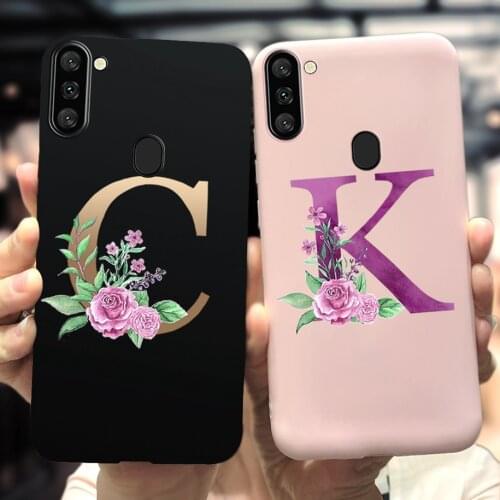For Samsung A11 Case Samsung Galaxy A11 A 11 SM-A115F 6.4" Phone Case Silicone TPU Soft Letters Cute Back Protective Cover Coque