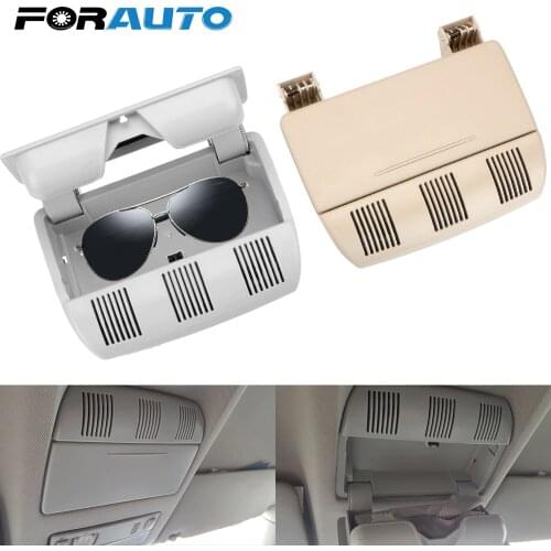 FORAUTO Sunglass Clip Car Sunglasses Roof Storage Box Glasses Case for Skoda Octavia Fabia Roomster 1Z0868565E Car Accessories