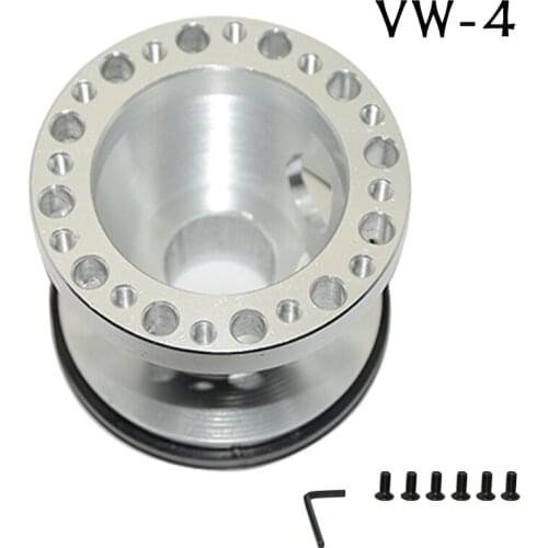 Racing Chrome Billet Aluminum Steering Wheel Boss Kit Hub Adapter