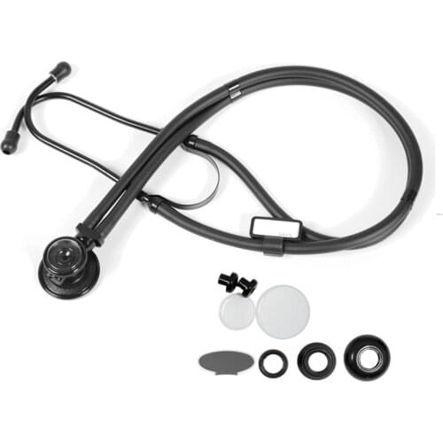 Classic Black Doctor Cardiology Professional Dual Head Nurse Cute Stethoscope Medical Equipment Health Devices