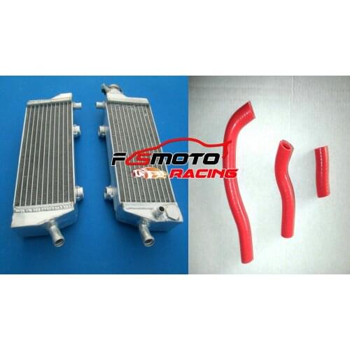 Red Hose + Alu Radiator For KTM 450 SXF/SX-F/XC-F 450SXF 4450XCF 450SX 2007 - 2010 2008 2009 2010