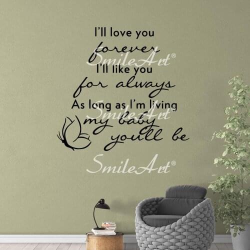 Cartoon Phrases Vinyl Decals Wall Stickers For Kids Rooms Decoration Wall Decoration Murals