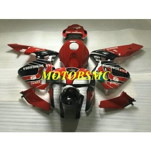 Custom Motorcycle Fairing kit for HONDA CBR600RR F5 05 06 CBR 600RR CBR 600 RR 2005 2006 ABS Red black Fairings set+gifts HD30