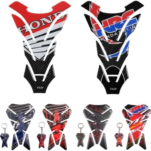 5D Carbon Fiber Motorcycle Tank Pad Sticker Decal FOR HONDA CB400 cb500 CB1300 CBR250 CB190R 750 CB650R CB500X CBR600R CBR1000RR