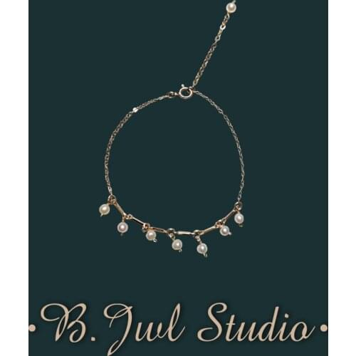 New 14K Filled Pearl Necklace Natural Freshwater Pearl Necklace Exquisite Womens Jewelry Gifts Womens Party Boutique Jewelry