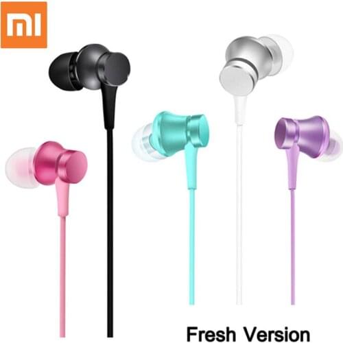 Original Xiaomi Mi Piston 3 Fresh Youth Version Earphone 3.5mm In-Ear Colorful Earphone With Mic Earphones For Xiaomi Smartphone