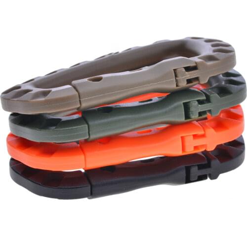 2X Carabiner quickdraw tool Clip Molle Webbing strap Outdoor Backpack Buckle Snap Lock Camp climb Bag Tactical hang hook clasp