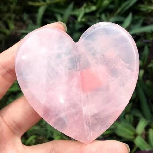Luxury Brithday Gift 3D Heart Pink Quartz Face Massage Tool Facial Beauty and Healthcare Acupuncture Treatment Board