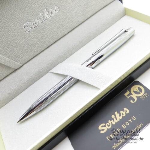 Scrikss 722W Chrome Versatil Pen | Scrikss Pen | İsme Special Pen | Gift Pen