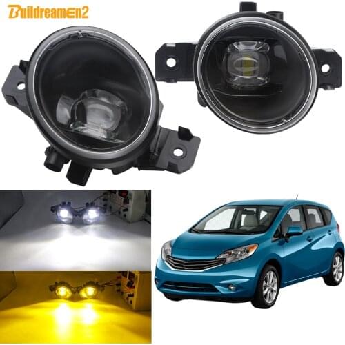 LED Fog Light Assembly For Nissan Versa Note 2014 2015 2016 Car 30W H11 Front Bumper Lens Fog Lamp DRL Daytime Running Light 12V