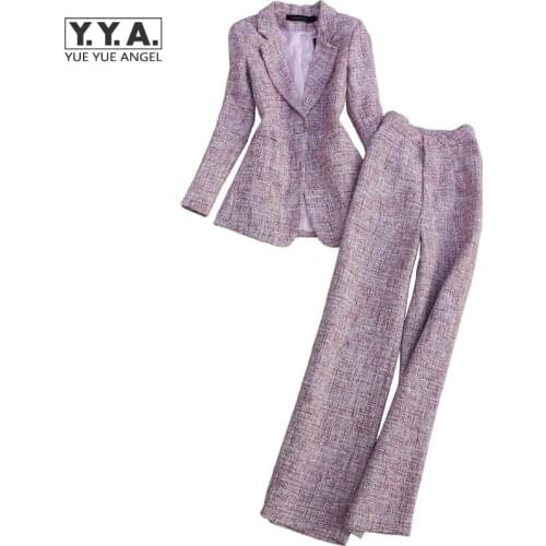 Женские брючные костюмы в полоску YueYueAngel China At AliExpress