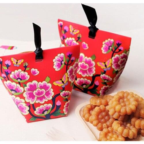 100pc Christmas and New Year gift box,gift box Chinese characteristics, chocolate candy boxes,wedding party decoration