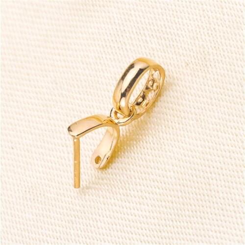 DIY accessories 18K gold button accessories button 18K pendant button melon seed buckle jade jade crystal clip buckle