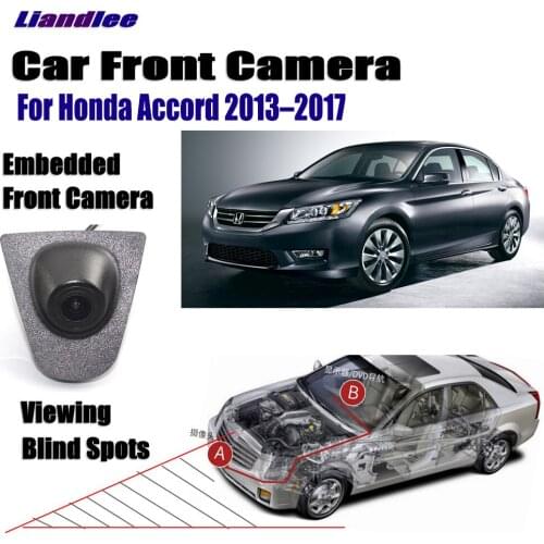 Car Front LOGO Grill Camera For Honda Accord 2013-2017 Not Reverse Rearview Parking Camera Wide Angle