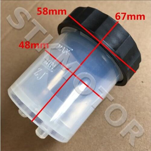 Free Shipping Univseal Fluid Bottle Brake Master Cylinder Oil Reservoir Cup For Hammerhead Sunl Roketa Taotal ATV Go Kart Parts