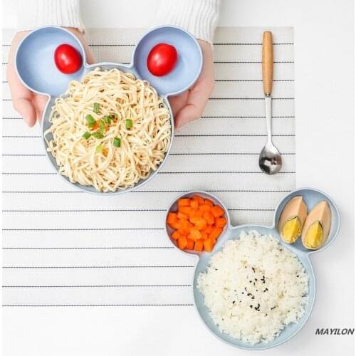 Baby Cartoon Tableware Set Dinner Children Bowl Kid Dinner Plate Baby Bowl Spoon Fork Household Breakfast Tableware Plates