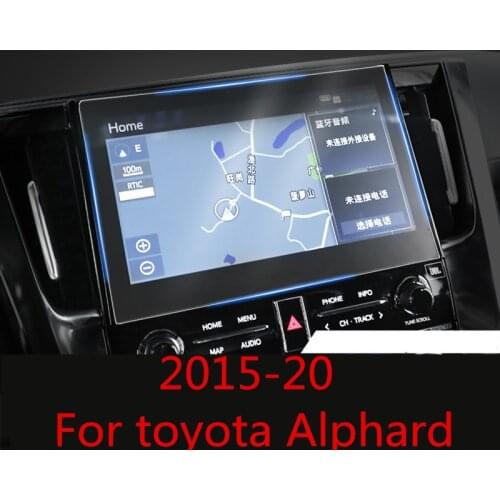 For toyota Alphard 2015-20 tempered film special navigation film LCD HD display protective film explosion-proof film Accessories