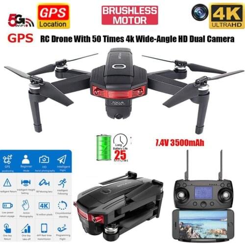 GPS Drone 4K Double Camera Optical Flow Positioning Quadrocopter FPV Drone GPS Follow Brushless Drone Selfie RC Helicopter Toys