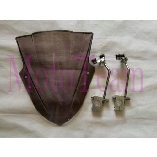 New Universal For Honda NC700X NC700S NC750X NC750S CB500F CB500X CB1000R Moto Windshield Windscreen w/ Adjustable Bracket