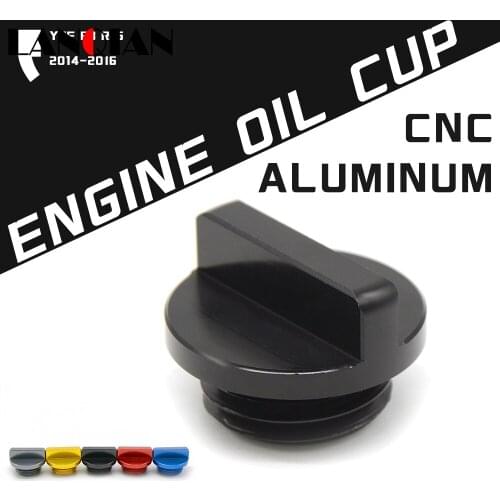 CNC Motorcycle Engine Oil CUP FOR YAMAHA YZF R3 YZF R25 Oil cover screws Fuel Filling 2014 2015 2016