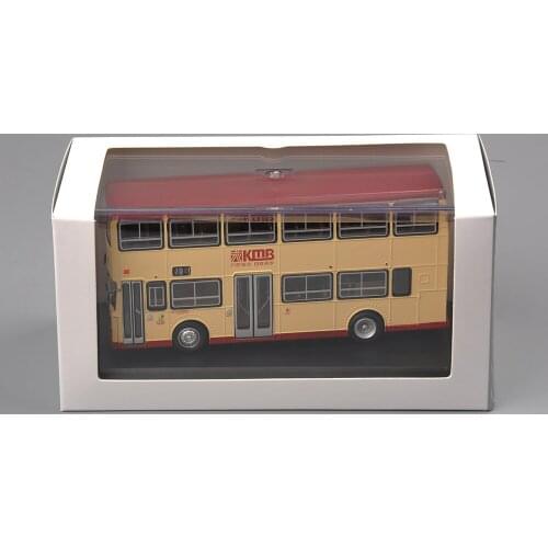 1/76 Hong Kong KMB Double-decker Bus Model Car Toy for Kids Gift