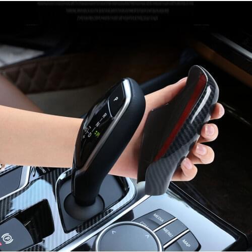 Car Gear Head Shift-Knob Cover Gear Shift Handbrake Grip Case Shell Trim For BMW 5 6 7 Series G30 G32 G11 G12 X3 G01 X4 G02