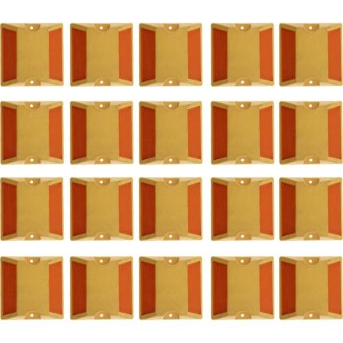 NEW Commercial Road Highway Pavement Marker Reflector - Two Side, Yellow, 20Pcs