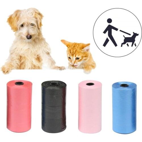 10 Rolls 150pcs Degradable Pet Poop Bag Portable Dog Waste Poop Bags Puppy Outdoor Garbage Bags Cleaning Products Pet Supplies
