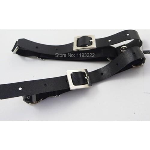 Handmade Cospaly Punk Rock Cos Killer Buckle Leather Leg Ring Garter Belt Sock Garters Adjustable