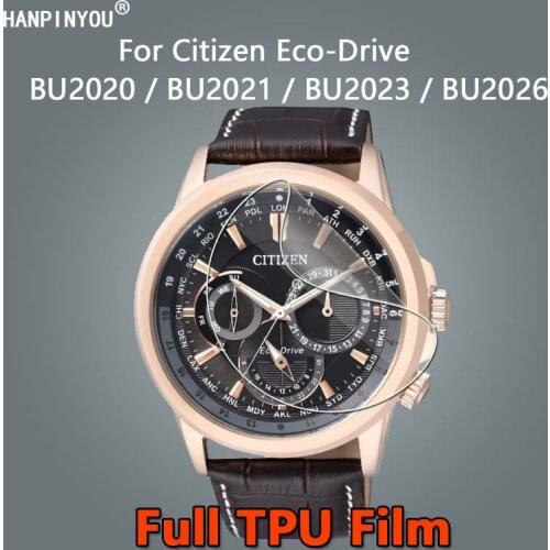 For Citizen Eco-Drive BU2020 BU2021 BU2023 BU2026 AO9000 AO9003 AO9040 Clear Soft TPU Hydrogel Film Screen Protector -Not Glass