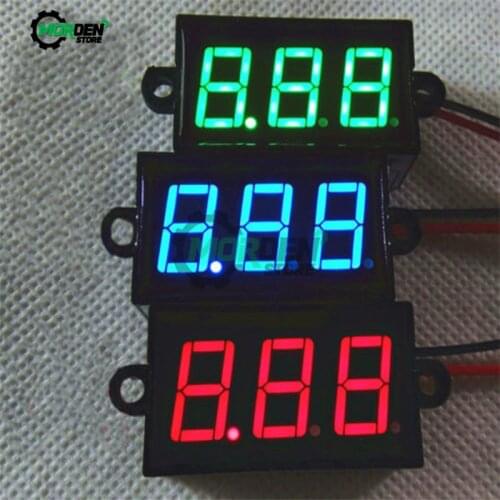 Dropship Waterproof 0.28" DC 3.5-30V Mini Digital LED Voltmeter Volt Meter F 12V Car Moto Range DC 3.50-30.0V