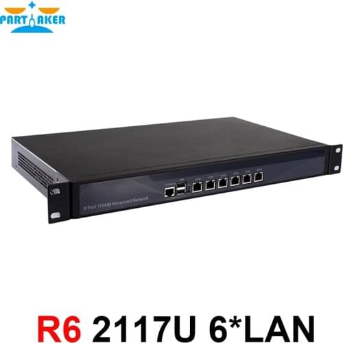 Partaker Network server firewall router barebone 1U with Celeron 2117U 1037U support ROS Mikrotik PFSense