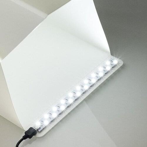 4PCS LED Light Strip 20CM 35CM Photo Studio Lighting Soft Box Shooting Tent Closet Lightbox Photography Box Studio Accessories