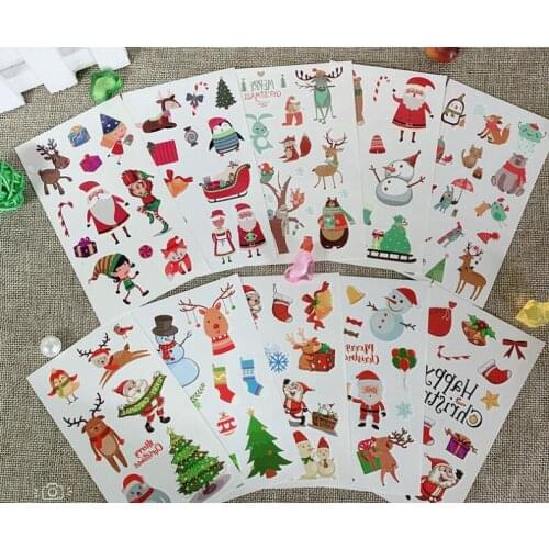 400pcs/lot Tattoos Stickers Christmas Mix Styles Cover Elk Scar Water-proof Temporary Tattoos Tattoos & Body Art HA1767