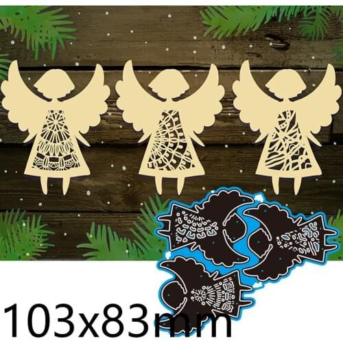 Cutting Dies Three Angel Girls New for Decoration Scrapbooking Stencil Paper Craft Album Template 103*83mm