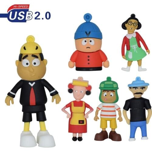 Cartoon character cute Brazilian family USB Flash Drive 4GB 8GB 16GB 32GB 64GB 128GB Pen drive USB 2.0 Usb Stick for gift
