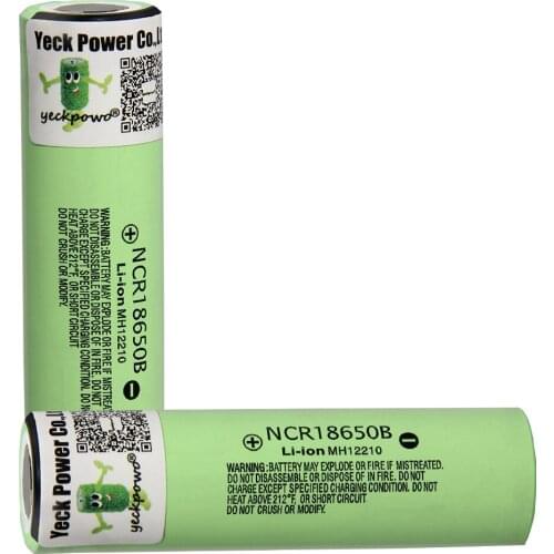YECKPOWO 18650 battery NCR18650B li-ion batteries lithium akkumulator 3400mah 3.7V Russia warehouse fast delivery 18650 charger