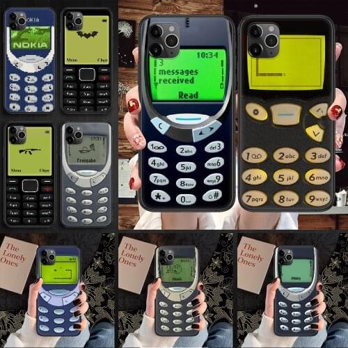 Funny Nokias Phone Case Cover Hull For iphone 5 5s se 2 6 6s 7 8 12 mini plus X XS XR 11 PRO MAX black fashion bumper tpu