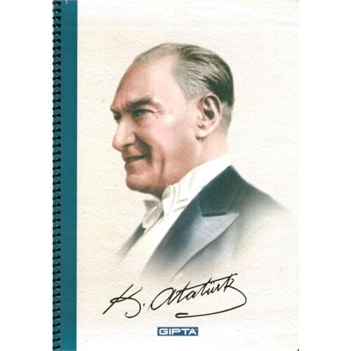 Gıpta 100 Sheets Squared Notebook (Kemal Atatürk)