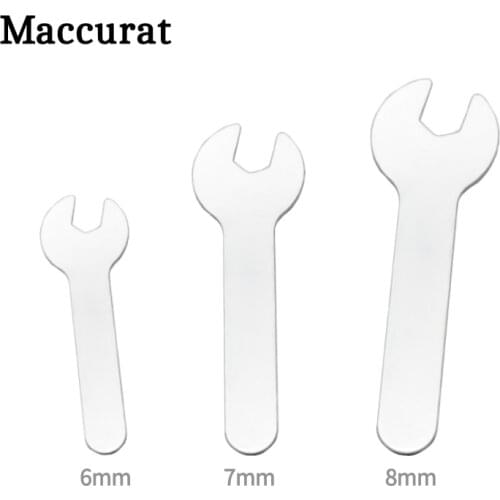 6mm 7mm 8mm mirror open end wrench single head high carbon steel plate manual wrench hand repair tool Nozzle removal tool