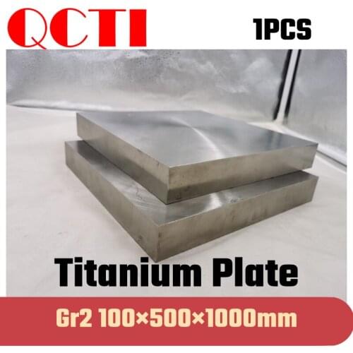 1pcs Gr2 Titanium Alloy Plate Ti Sheet 100*500*1000mm 6al-4v For DIY OEM Metalworking Supplies