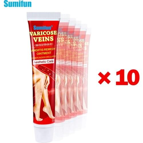 Sumifun 10pcs New Varicose Veins Treatment Cream 100% Original Vasculitis Phlebitis Spider Pain Relief Ointment Medical Plaster