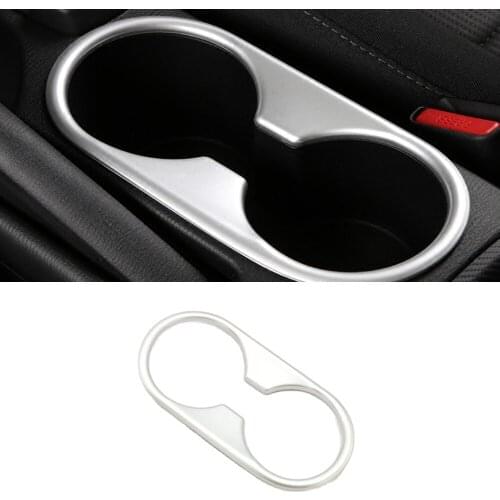 2015 2016 2017 For Mazda 2 Demio DL Sedan DJ Hatchback Car ABS Chrome Water Cup Cover Trim Auto Styling Accessories Sticker 1pcs