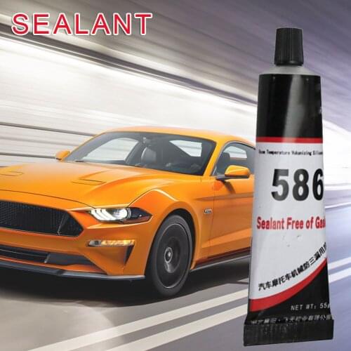 2021 High Quality 586 Black Silicone Free-Gasket Waterproof To Oil Resist High Temperature Sealant Repairing Glue 55g