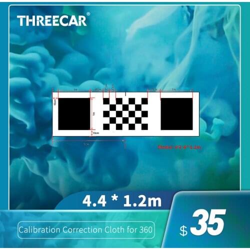 4.4*1.2M/1.6*1.2M 3D Car Camera Correction Calibration Cloth for 360 Degree Surround Bird View Panoramic DVR System